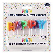 Party Happy Birthday Glitter Candles