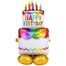 Airloonz Birthday Cake 134cm Giant Floor-Standing Balloon