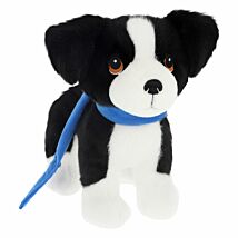 Keeleco Puppy Love Border Collie On Lead 23cm Soft Toy