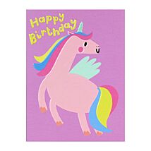 Unicorn Small Birthday Card