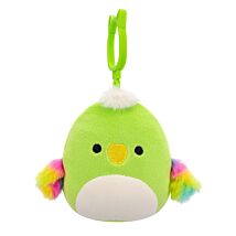3.5” Wolfe The Green Parrot Clip-On Plush
