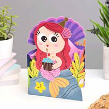 Mermaid Aww! So Cute Jiggly Eyes Birthday Card