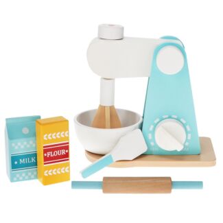 Wooden Toy Food Mixer Playset