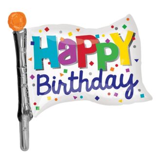 Flag 20cm Happy Birthday Mini Balloon