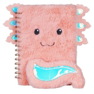 Paper Jam Axolotl A5 Plush Notebook
