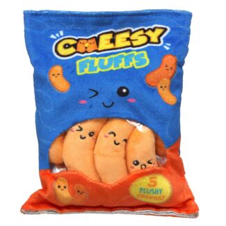 Cheesy Fluffs Plush Snack Bag