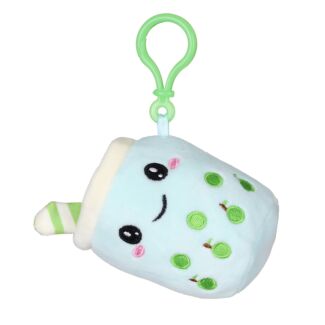 Mochi Pop Apple Boba Bubble Tea Plush Key Clip