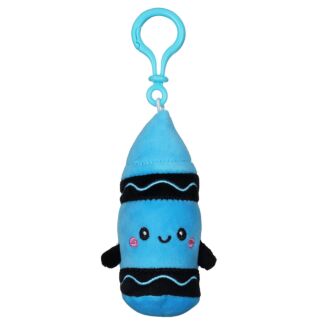 Softlings Schoolies Blue Crayon Plush Key Clip