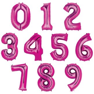 Supershape Number Pink 86cm Party Balloon – Select Design