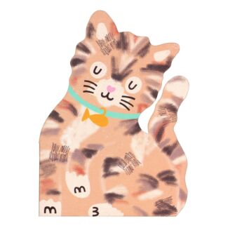 Tabby Cat Small Greeting Card