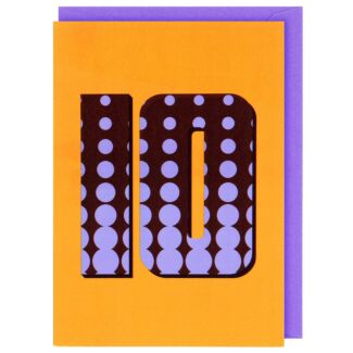 Count Me In 10th Birthday Card