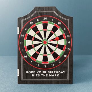 Taking Shape Dartboard Birthday Card