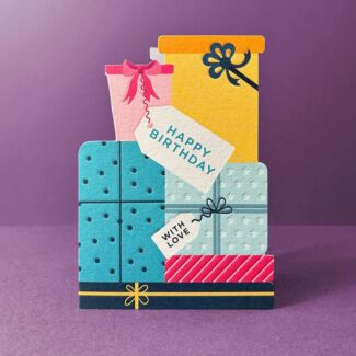 Taking Shape Presents Birthday Card