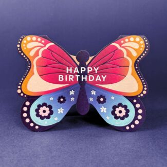 Taking Shape Butterfly Birthday Card