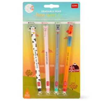 Farm Sweet Farm Set of 4 Erasable Gel Pens