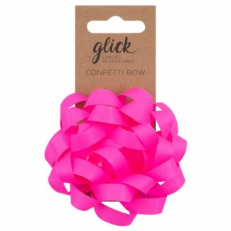 Neon Pink Confetti Bow