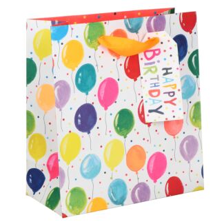 Birthday Balloons Medium Gift Bag