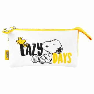 Snoopy Lazy Days Triple Divide Pencil Case