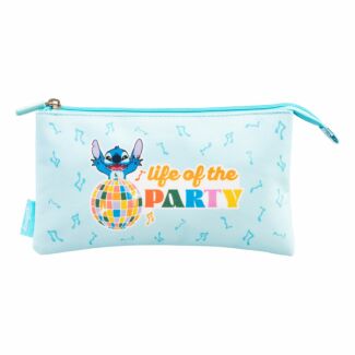 Stitch Disco Triple Divide Pencil Case