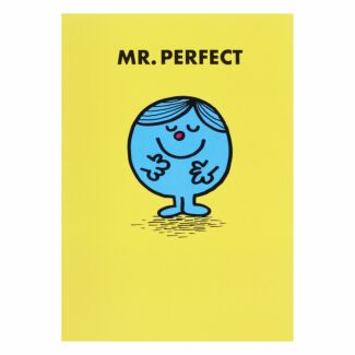 Yellow Mr Perfect Greetings Card