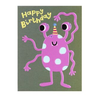 Alien Small Birthday Card