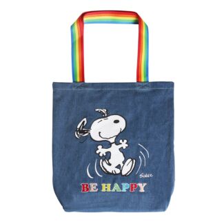 Peanuts ‘Be Happy’ Stonewash Denim Tote Bag