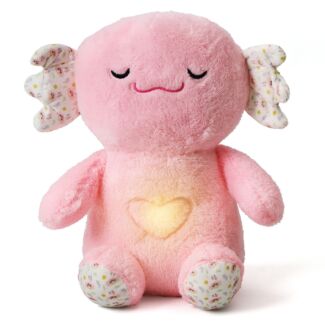 Snoozies 30cm Sleepy Axolotl Plush With Breathing Tummy