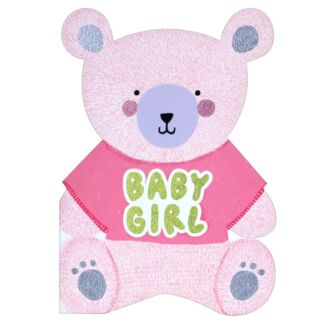 Bear ‘Baby Girl’ New Baby Card