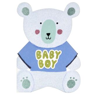 Bear ‘Baby Boy’ New Baby Card