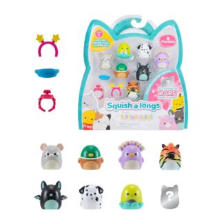 Squish-A-Longs Pack of 8 1” Mini Squish & Ring - Series 1 B