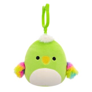 3.5” Wolfe The Green Parrot Clip-On Plush
