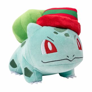 8” Bulbasaur with Striped Hat Christmas Plush