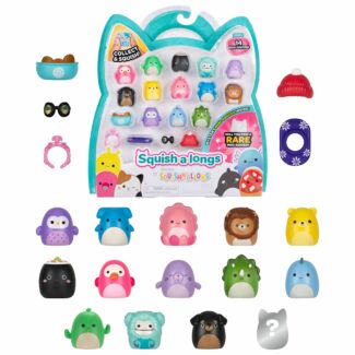 Squish-A-Longs Pack of 14 1” Mini Squish & Ring - Series 3