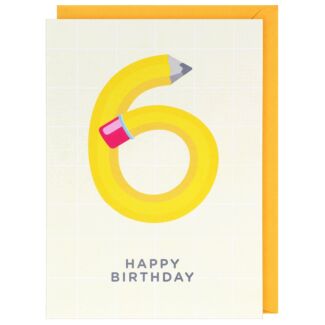 Tiny & Terrific 6th Birthday Card