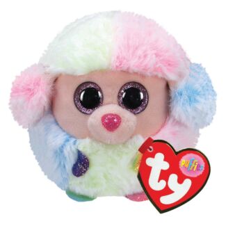 Rainbow Poodle Beanie Ball