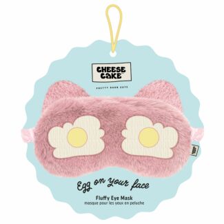 ‘Egg On Your Face’ Fuzzy Embroidered Eye Mask