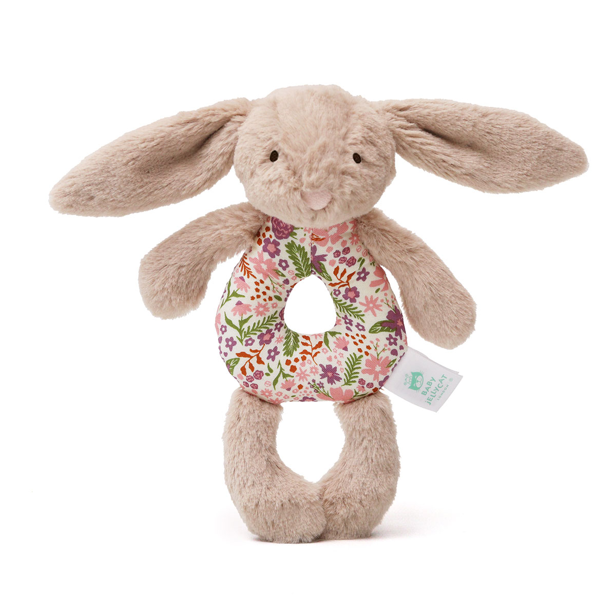 Jellycat Blossom Beige Bunny 'Petal' Ring Rattle | Gifts Kids Want