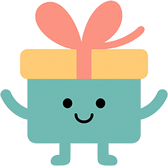 Prezzie, the friendly gift-finding mascot