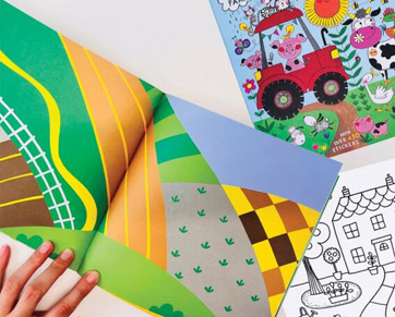 Fun activity and colouring books for kids
