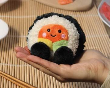 Quirky and fun food-themed plush toys